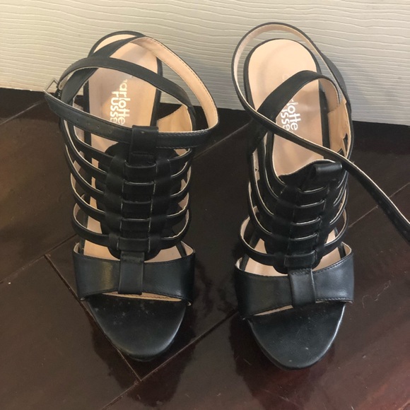 Charlotte Russe black wedges - Picture 2 of 3